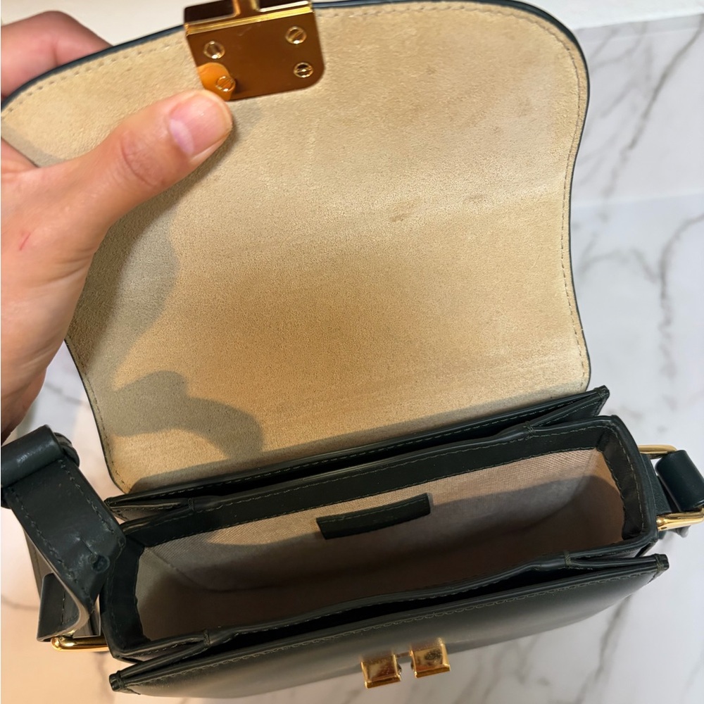A.P.C. Mini Grace Bag in Bottle Green - Picture 5 of 7